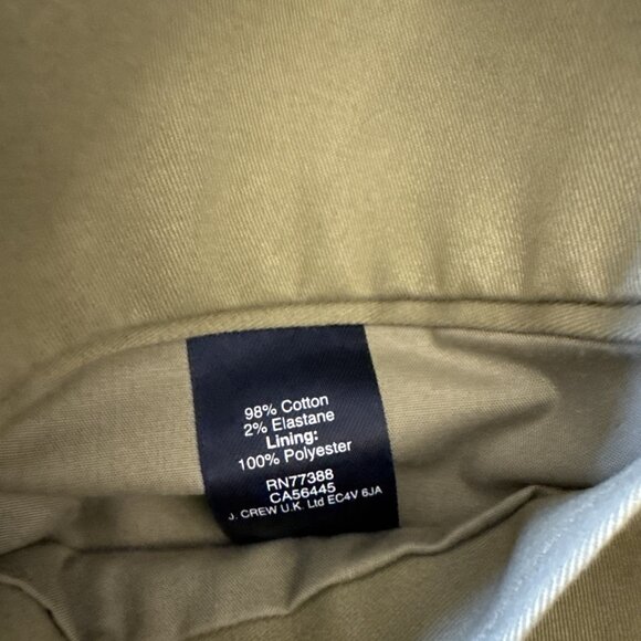 J. Crew Blazer 40R Khaki Tan Cotton Blend Thompson Slim Fit 2-Button Sport Coat - Picture 8 of 8